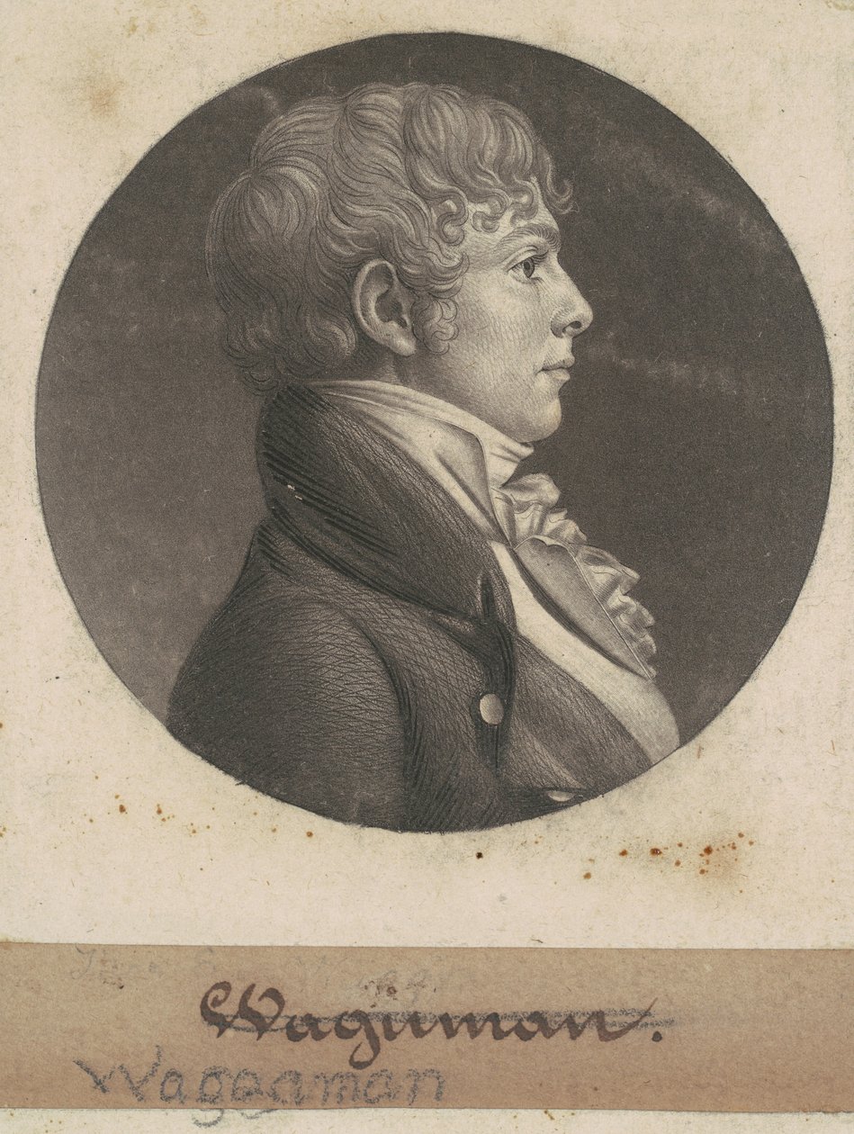 Thomas Ennalls Waggaman av Charles B. J. Févret de Saint Mémin