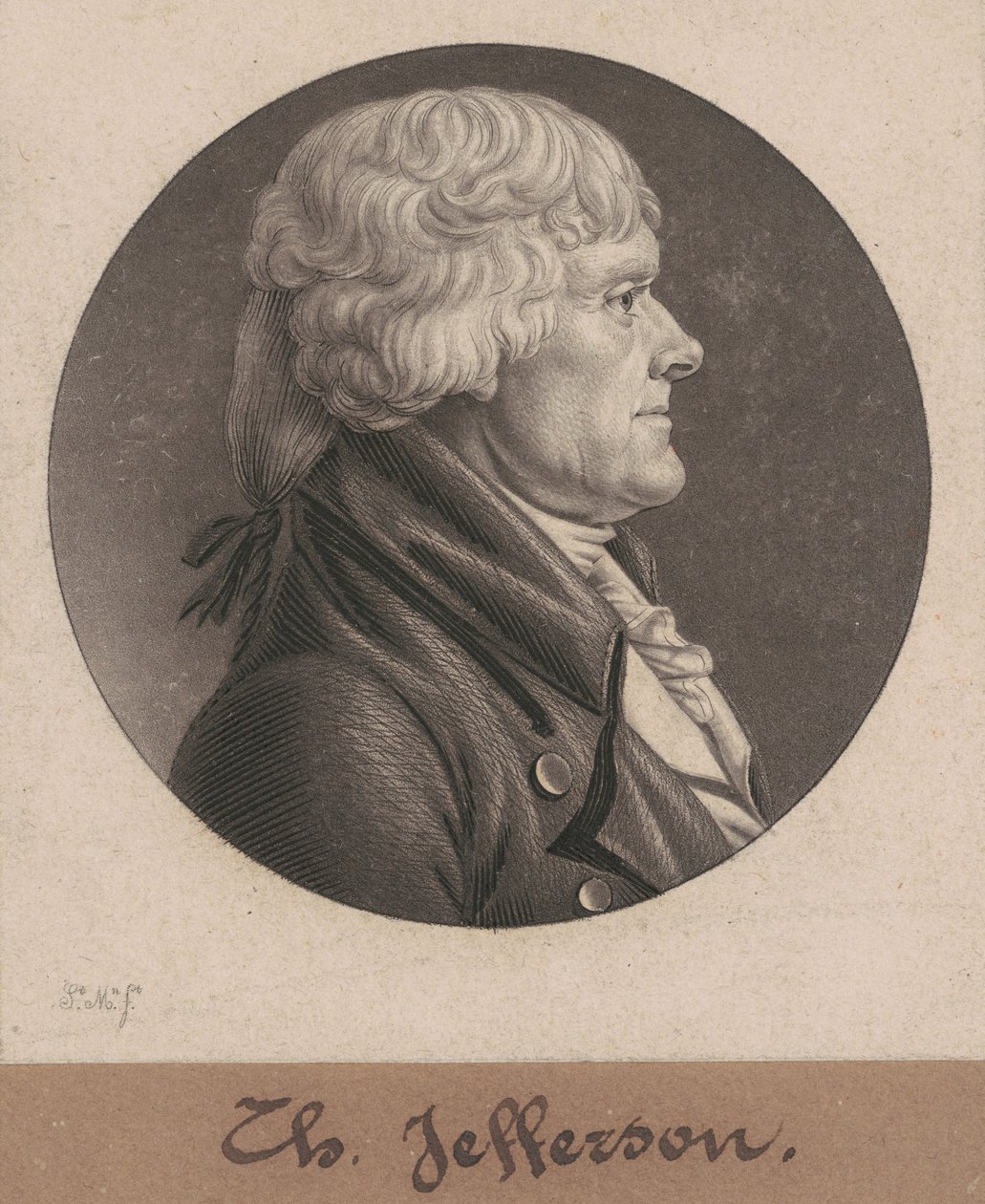 Thomas Jefferson av Charles B. J. Févret de Saint Mémin