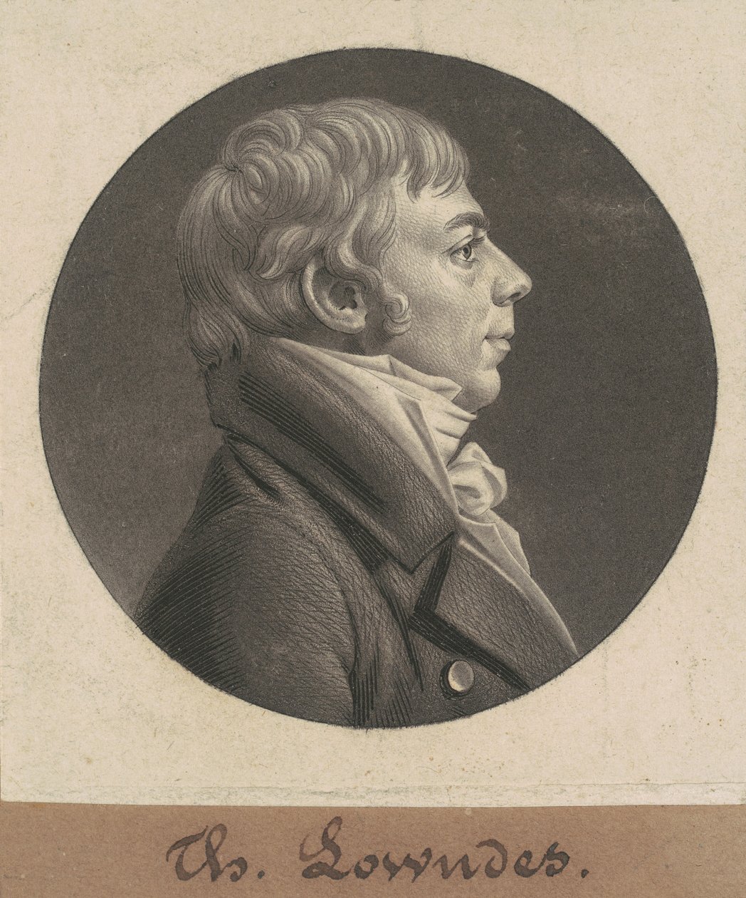 Thomas Lowndes av Charles B. J. Févret de Saint Mémin