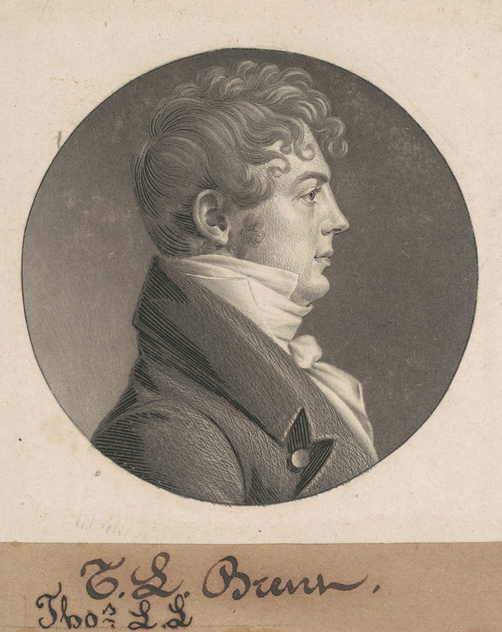 Thomas Ludwell Lee Brant av Charles B. J. Févret de Saint Mémin