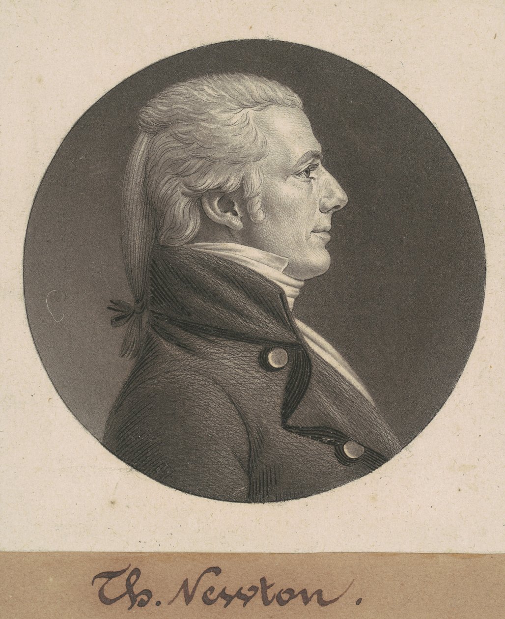 Thomas Newton, Jr. av Charles B. J. Févret de Saint Mémin