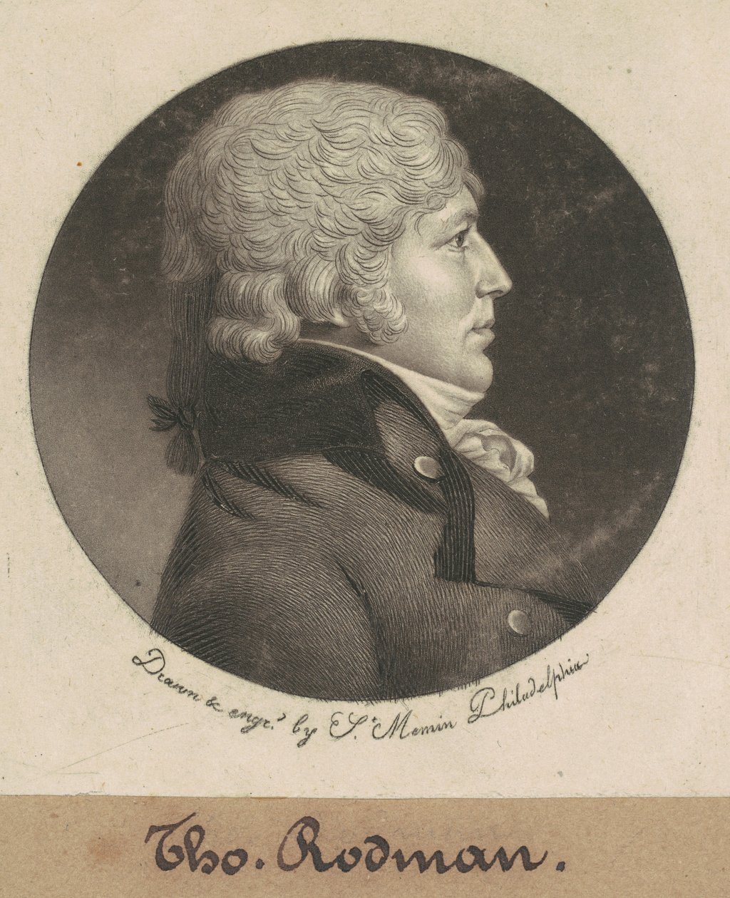 Thomas Rodman av Charles B. J. Févret de Saint Mémin
