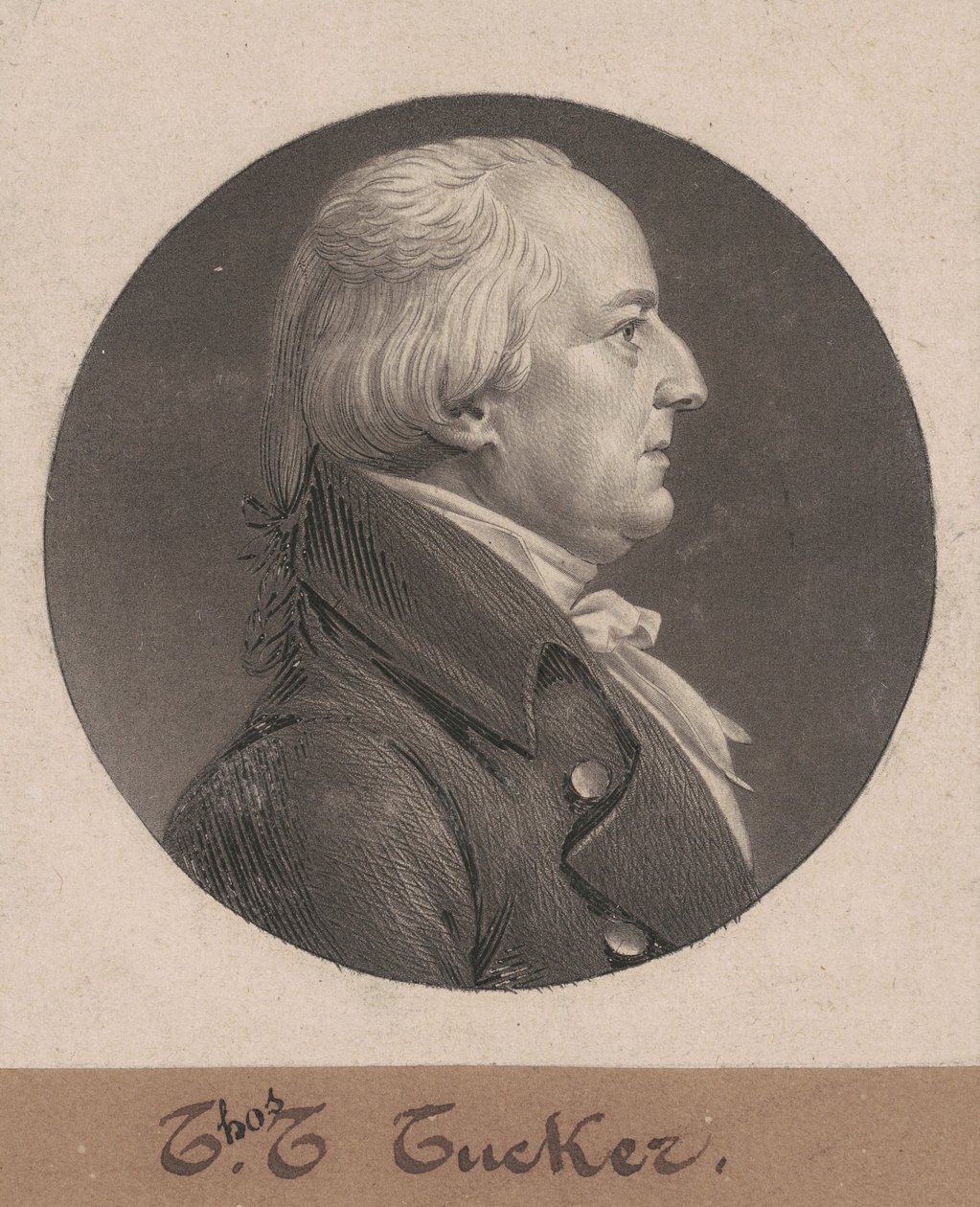 Thomas Tudor Tucker av Charles B. J. Févret de Saint Mémin