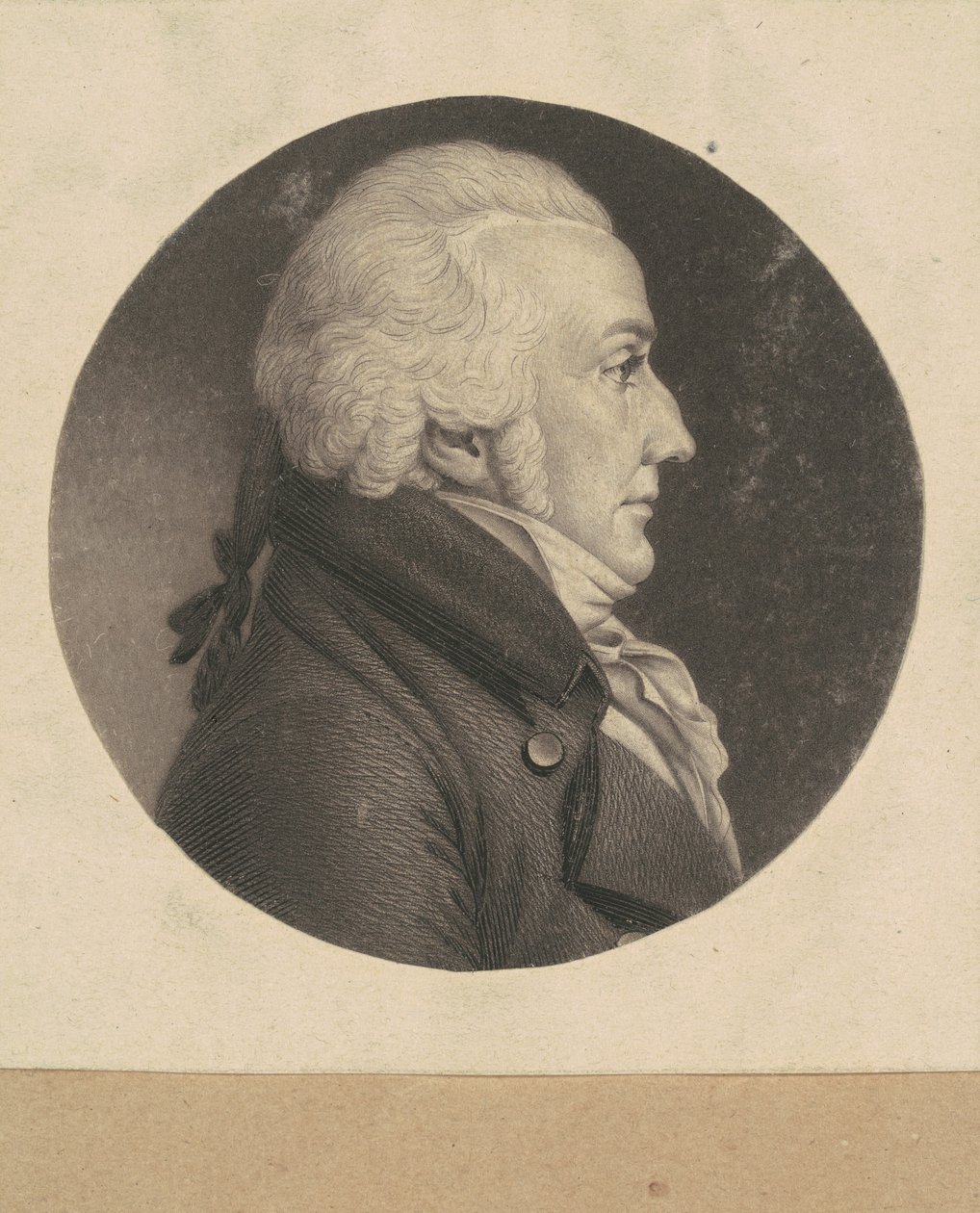 Uidentifisert mann av Charles B. J. Févret de Saint Mémin