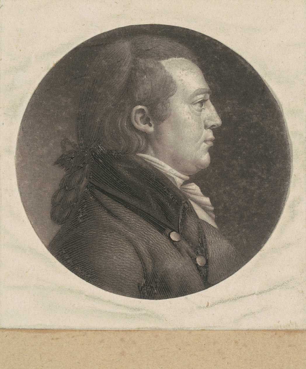 Uidentifisert mann av Charles B. J. Févret de Saint Mémin