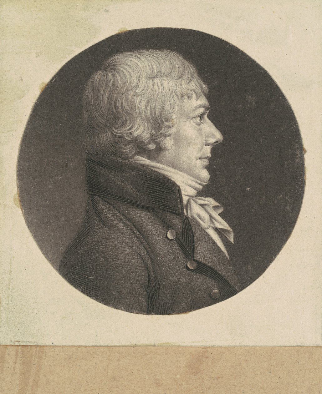 Uidentifisert mann av Charles B. J. Févret de Saint Mémin