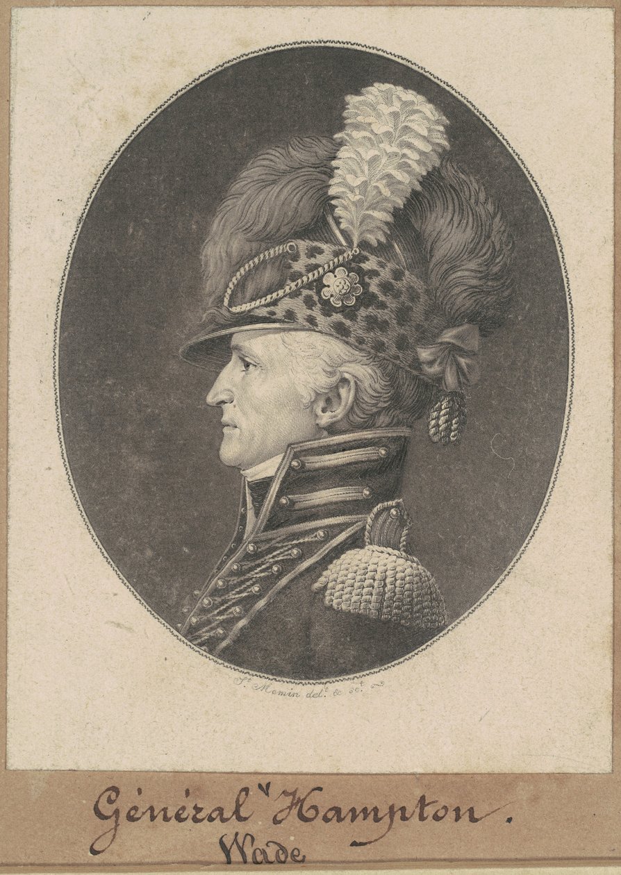 Wade Hampton av Charles B. J. Févret de Saint Mémin