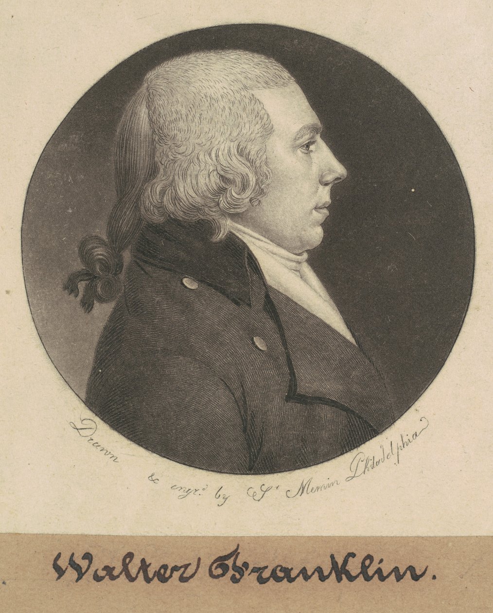 Walter Franklin av Charles B. J. Févret de Saint Mémin