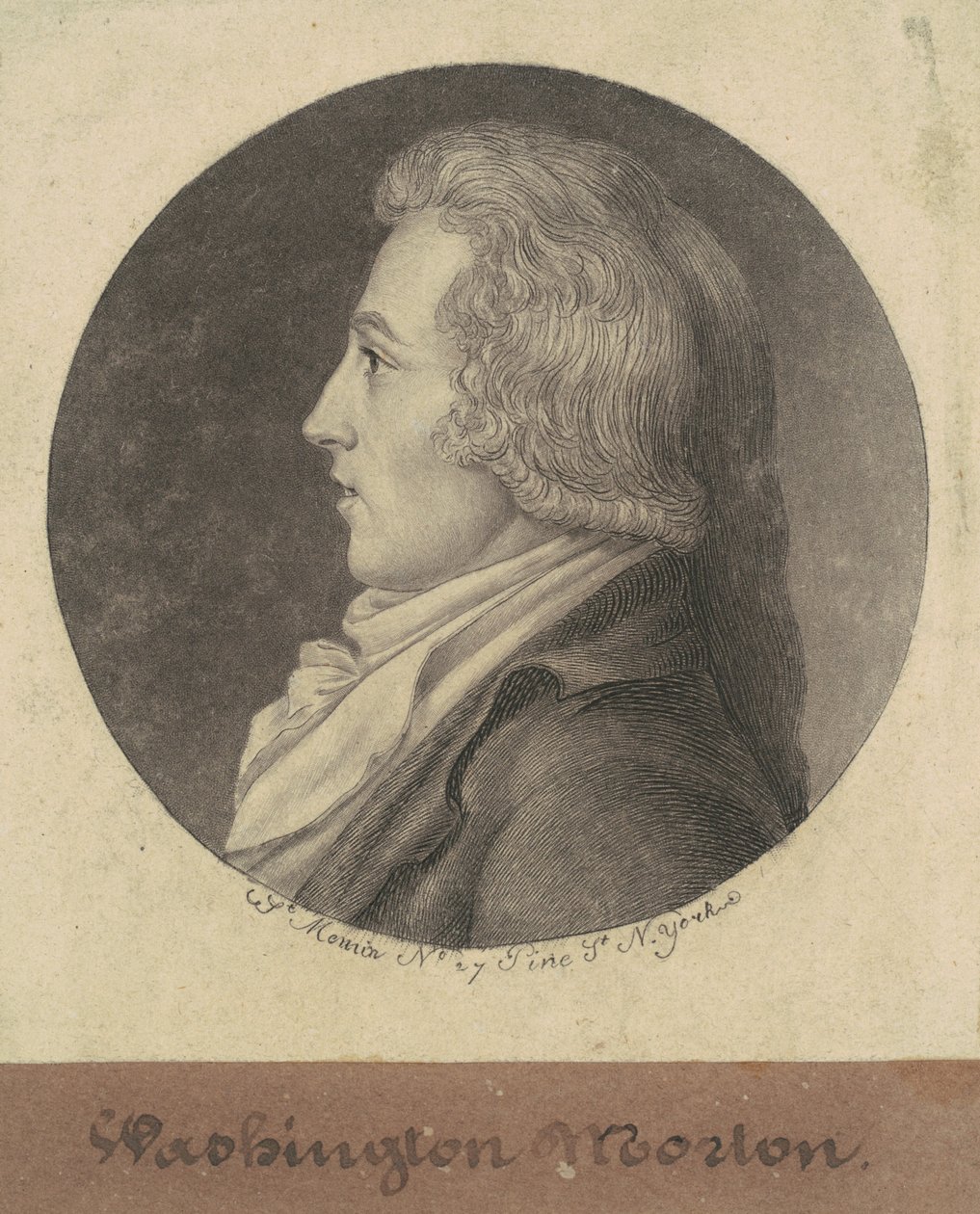 Washington Morton av Charles B. J. Févret de Saint Mémin
