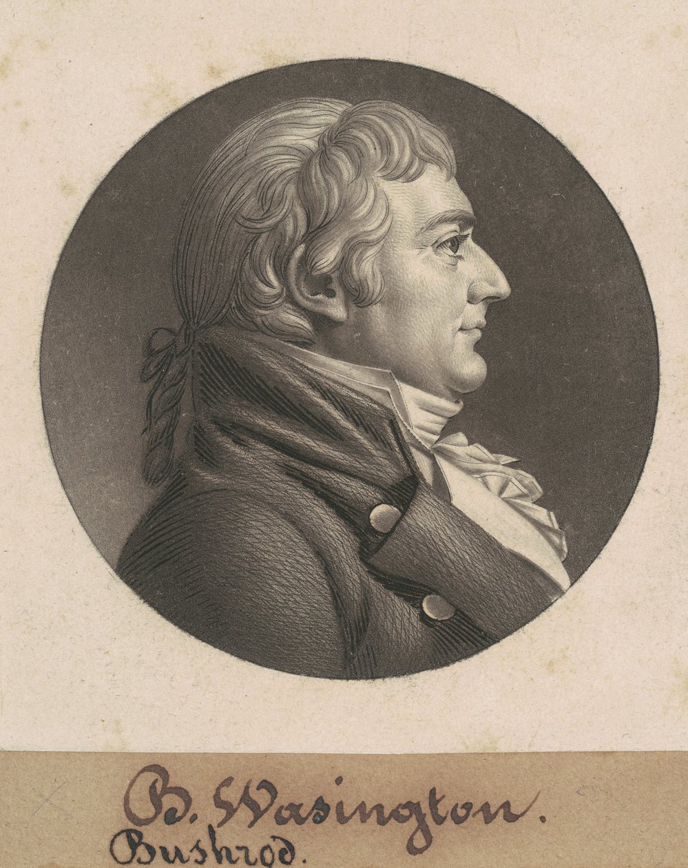 William Augustine Washington III av Charles B. J. Févret de Saint Mémin
