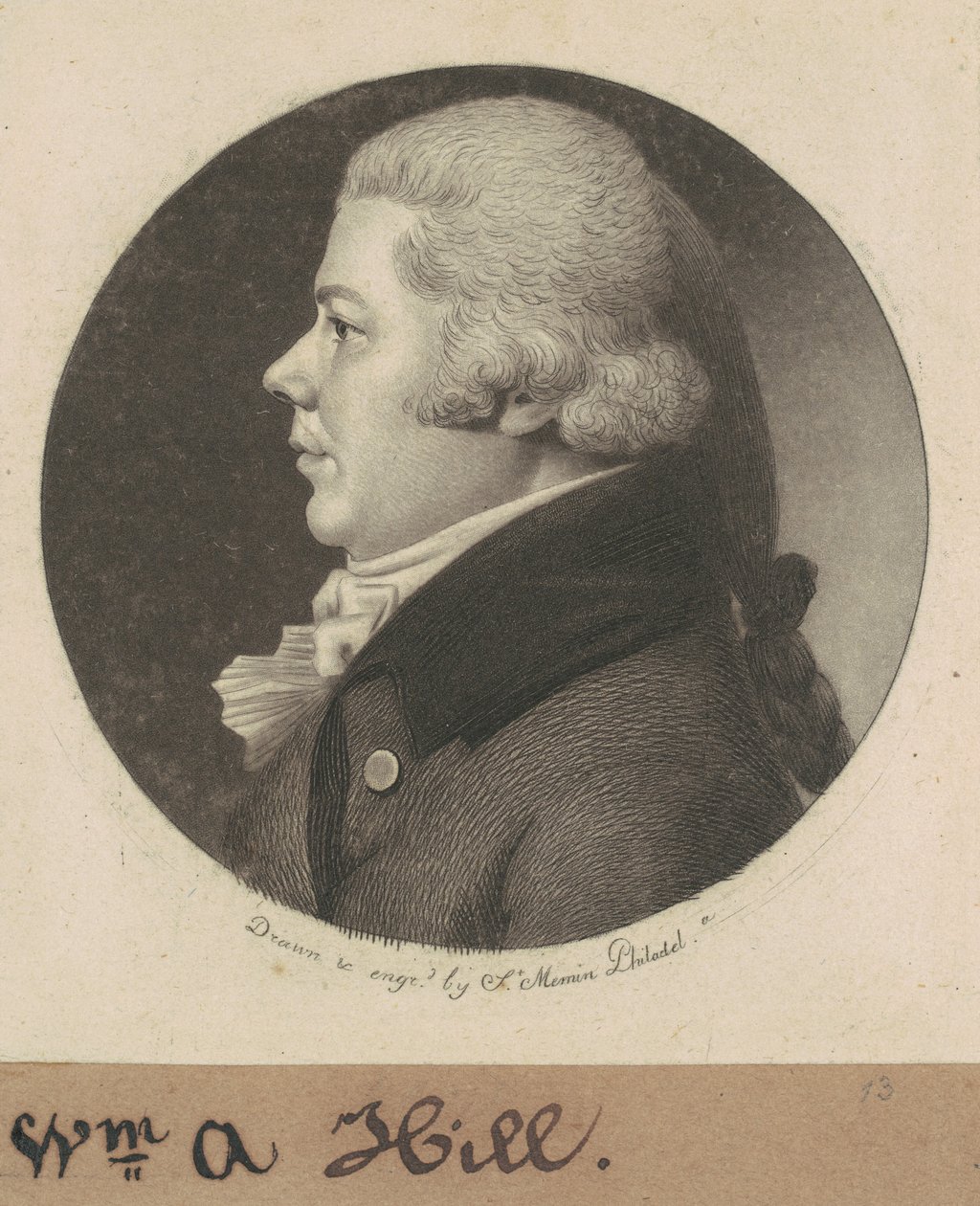 William Henry Hill av Charles B. J. Févret de Saint Mémin