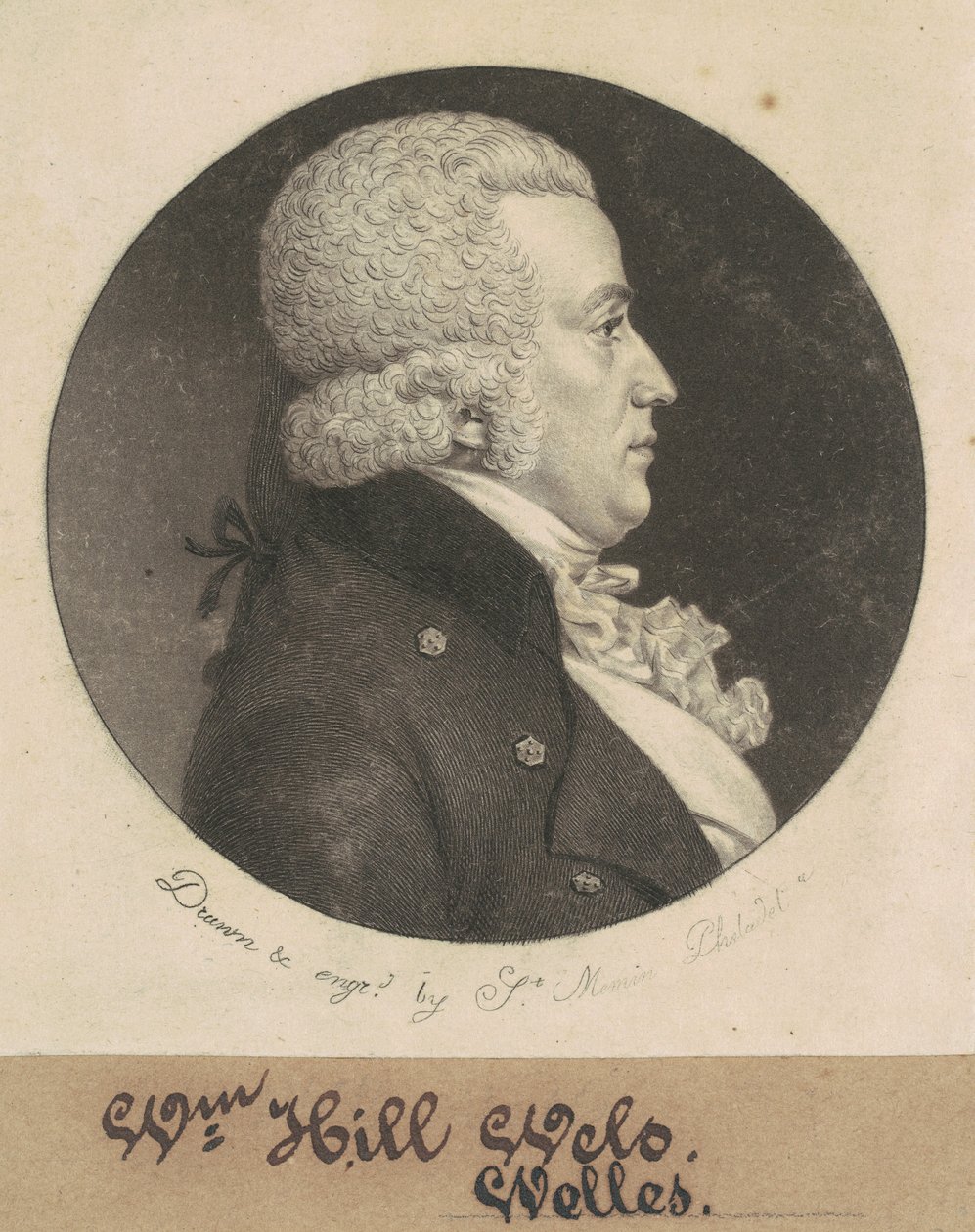 William Hill Wells av Charles B. J. Févret de Saint Mémin