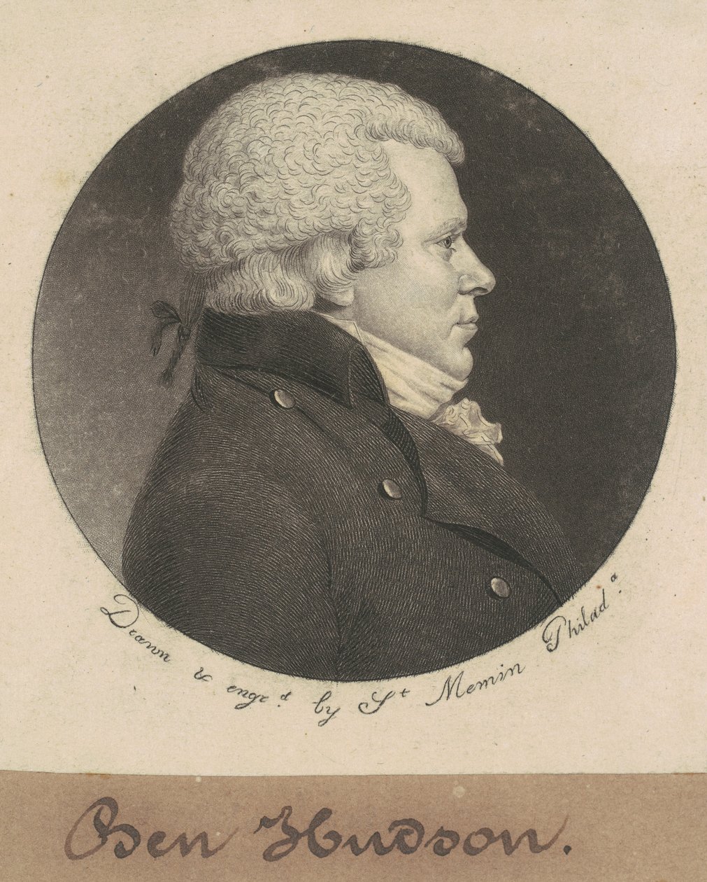 William Hudson av Charles B. J. Févret de Saint Mémin