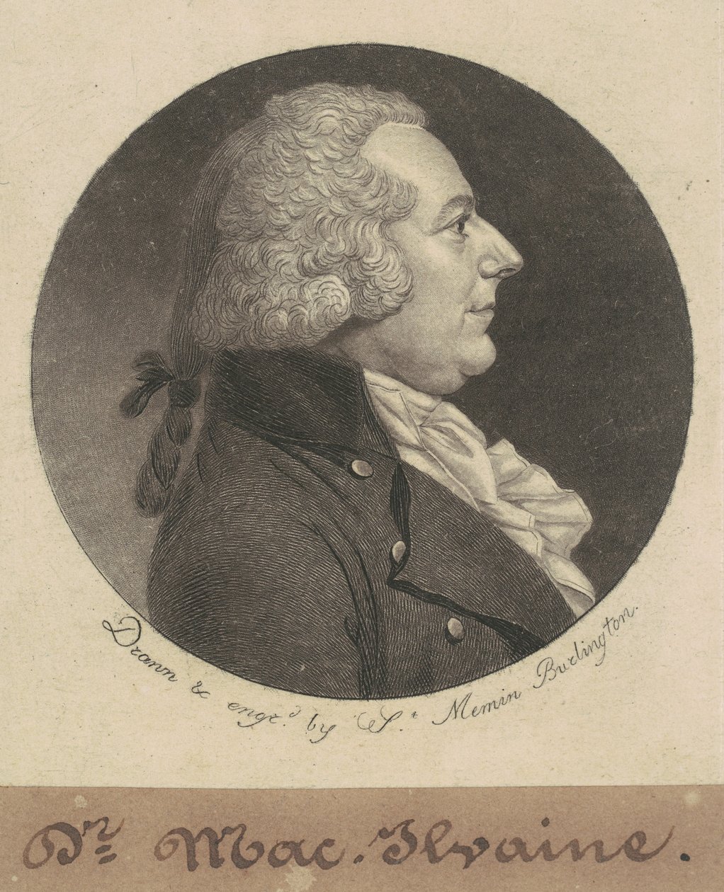 William McIlvaine av Charles B. J. Févret de Saint Mémin