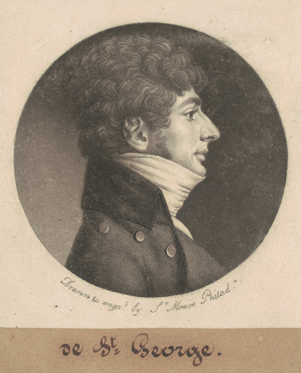 St. George av Charles B. J. Févret de Saint Mémin