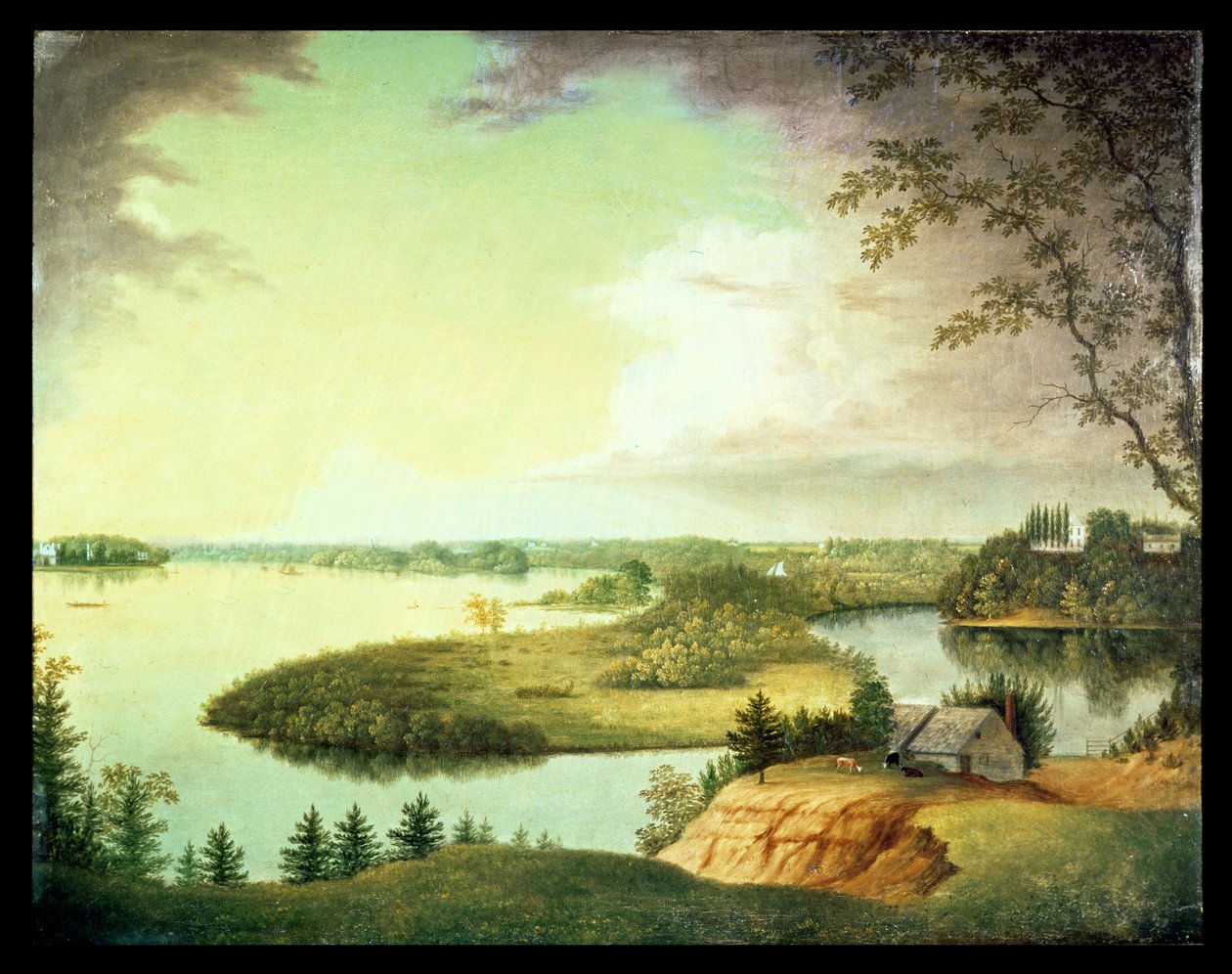 Delaware River, nær Bordentown, New Jersey av Charles B. Lawrence