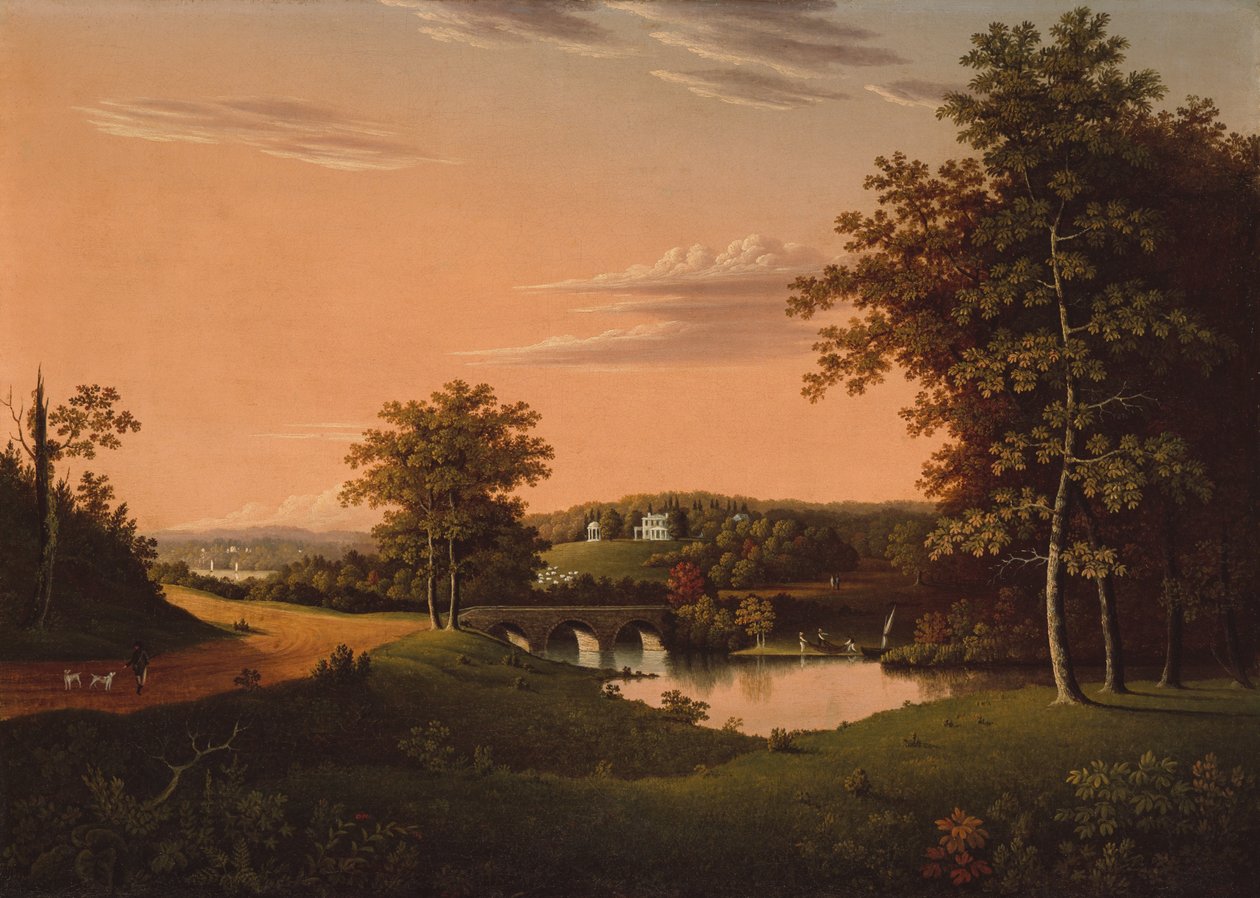Point Breeze, eiendommen til Joseph Napoleon Bonaparte i Bordentown, New Jersey av Charles B. Lawrence