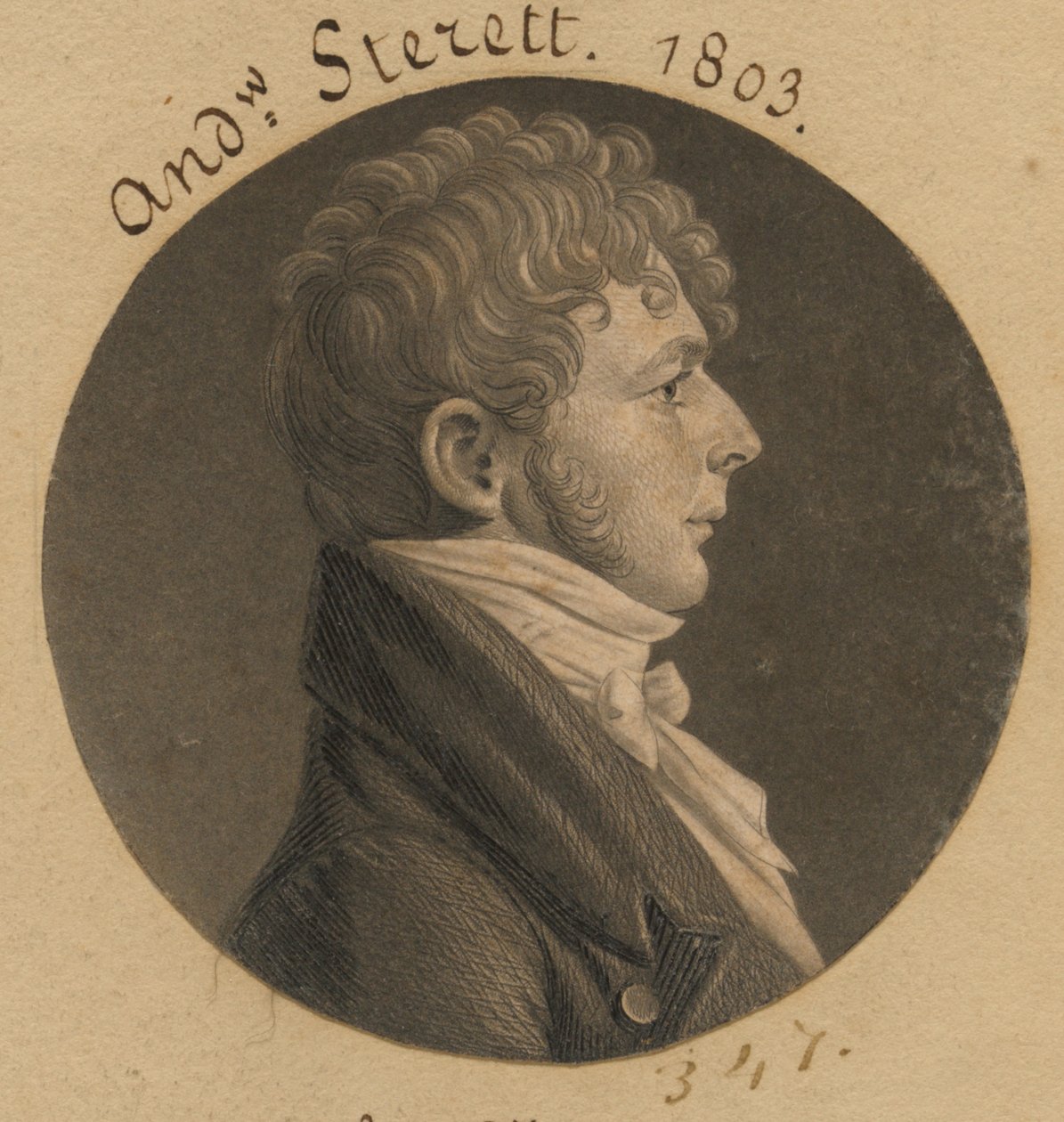 Andrew Sterett av Charles Balthazar Julien Févret de Saint-Mémin