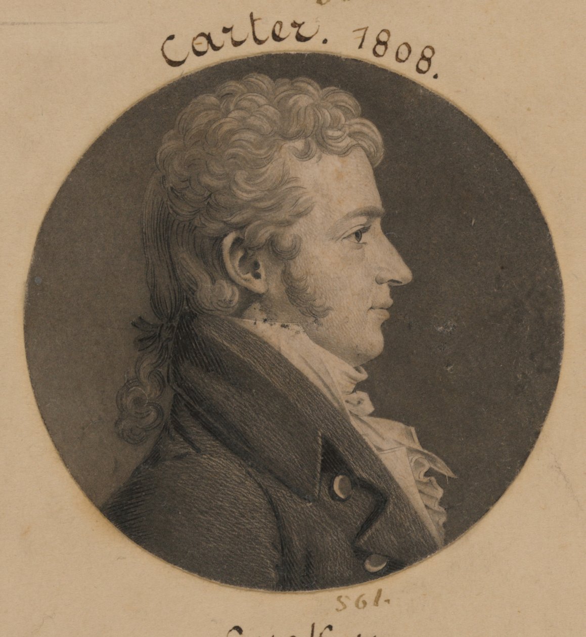 Bernard Moore Carter av Charles Balthazar Julien Févret de Saint-Mémin