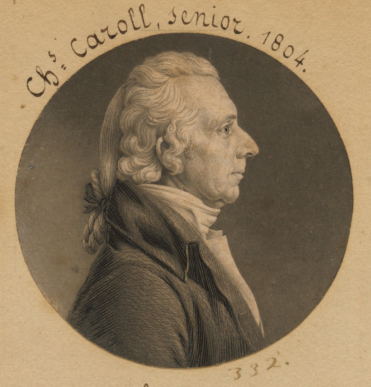 Charles Carroll av Charles Balthazar Julien Févret de Saint-Mémin