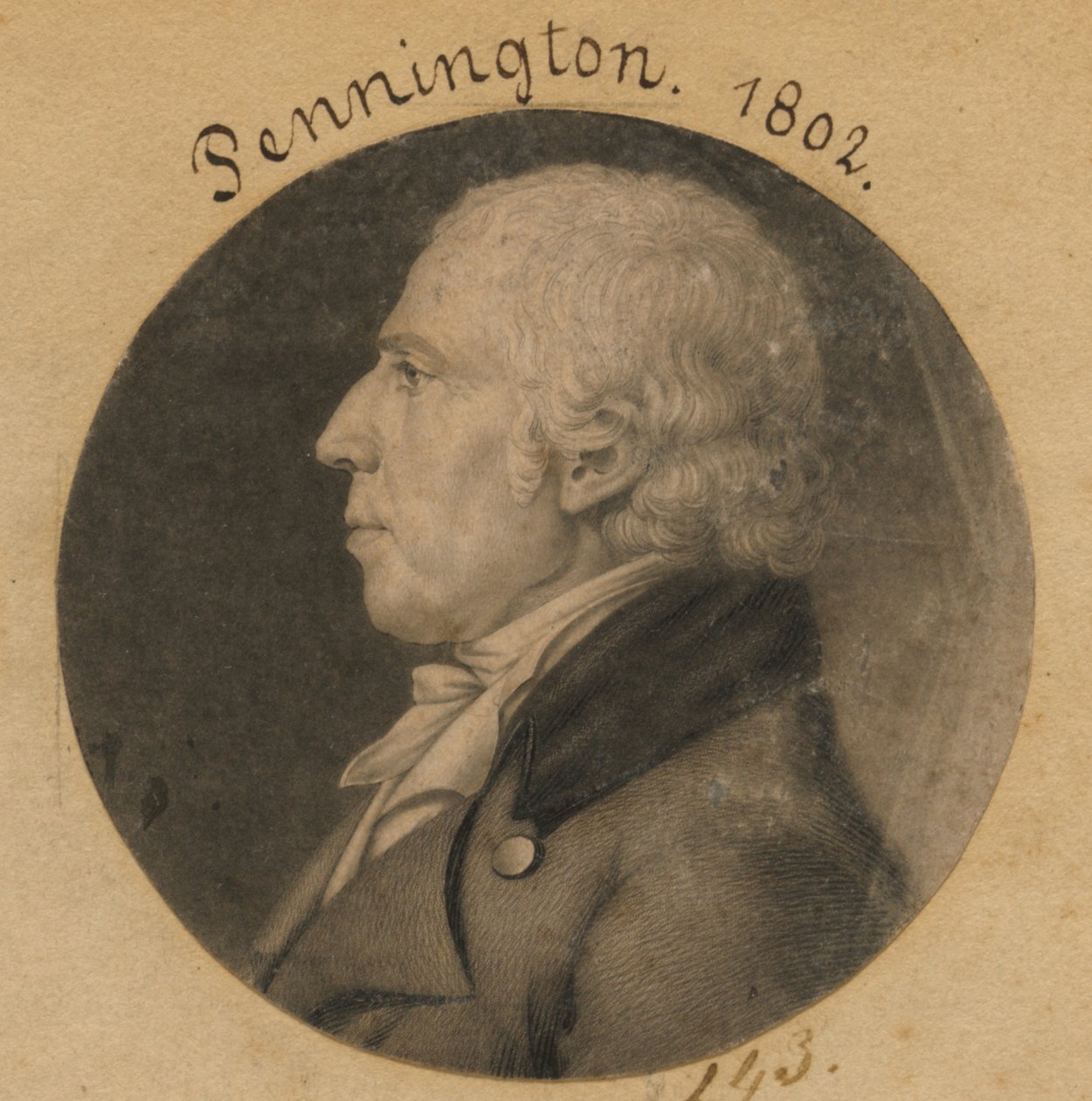 Isaac Penington av Charles Balthazar Julien Févret de Saint-Mémin