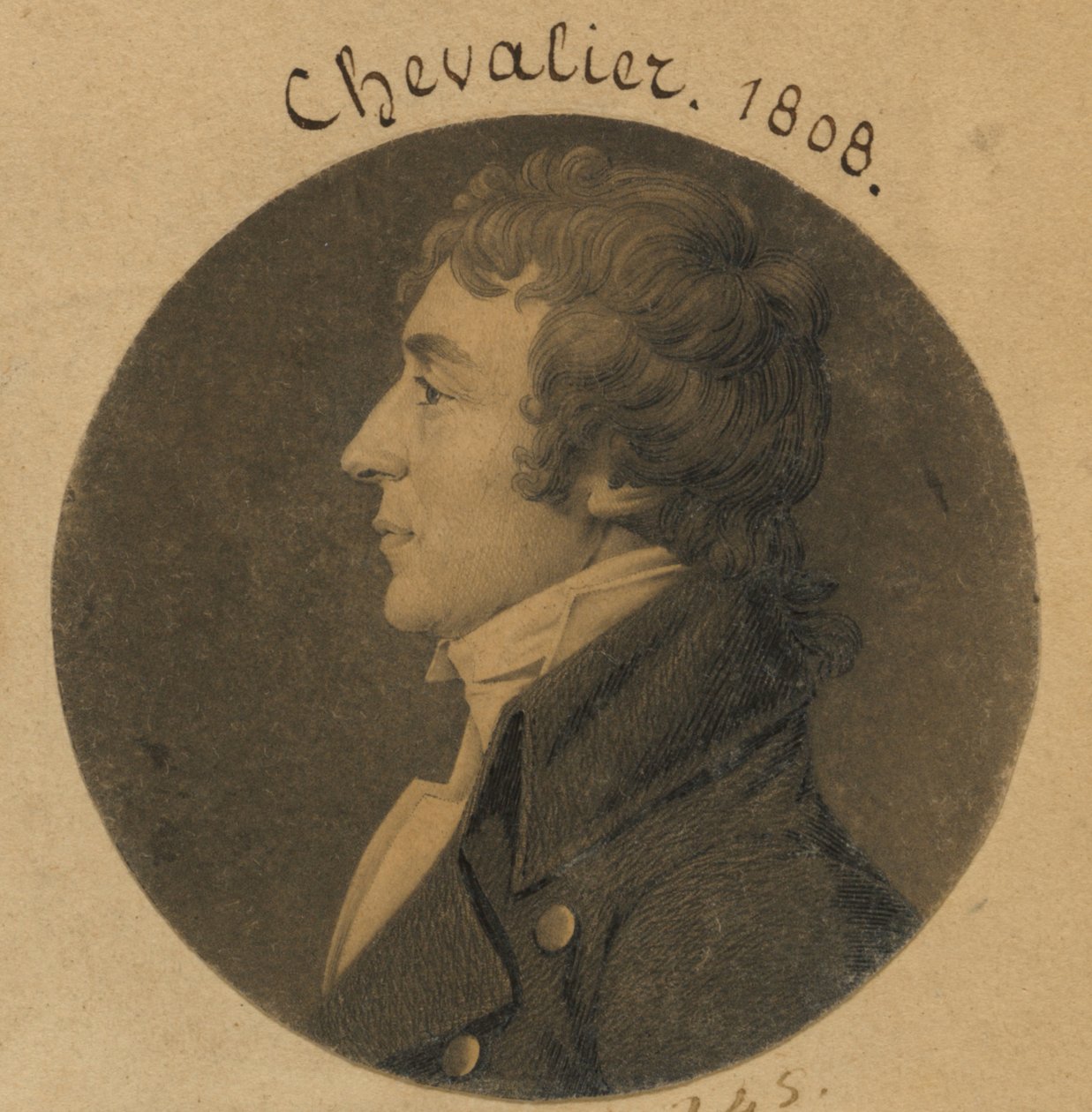 John Augustus Chevallie av Charles Balthazar Julien Févret de Saint-Mémin