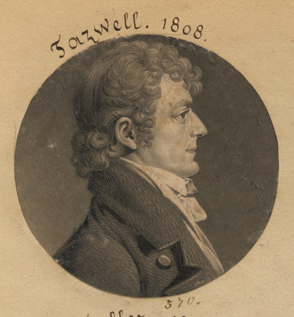 Littleton Waller Tazewell av Charles Balthazar Julien Févret de Saint-Mémin