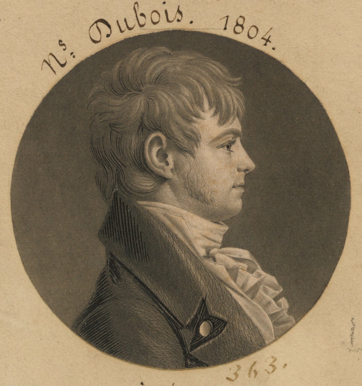 Nicholas DuBois av Charles Balthazar Julien Févret de Saint-Mémin