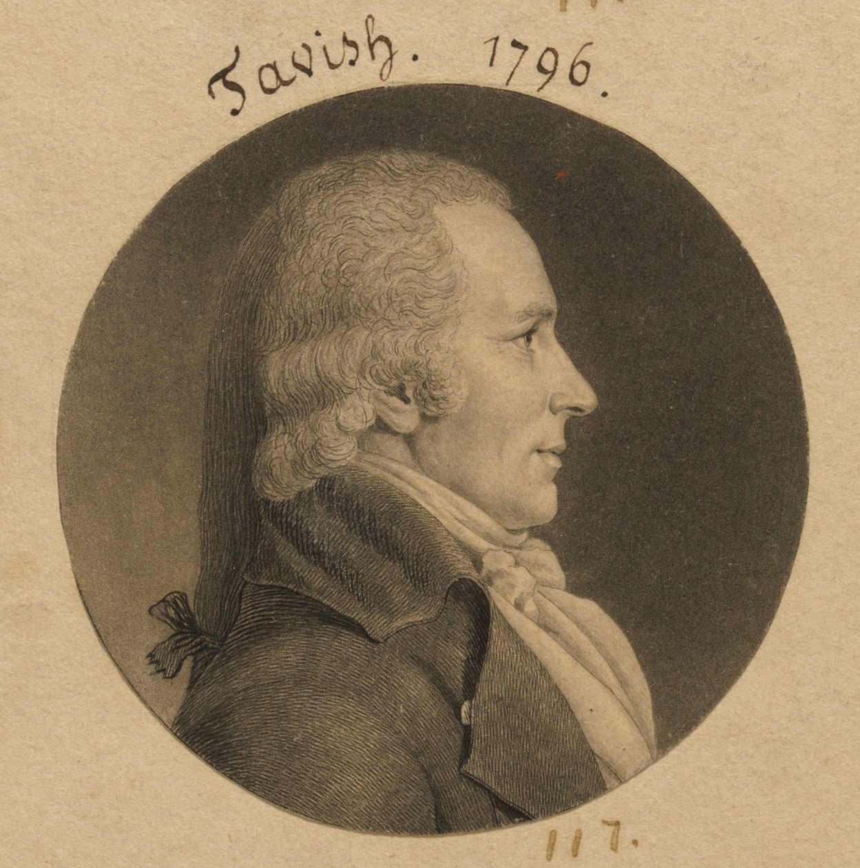 Muligens Tavish eller John McTavish av Charles Balthazar Julien Févret de Saint-Mémin