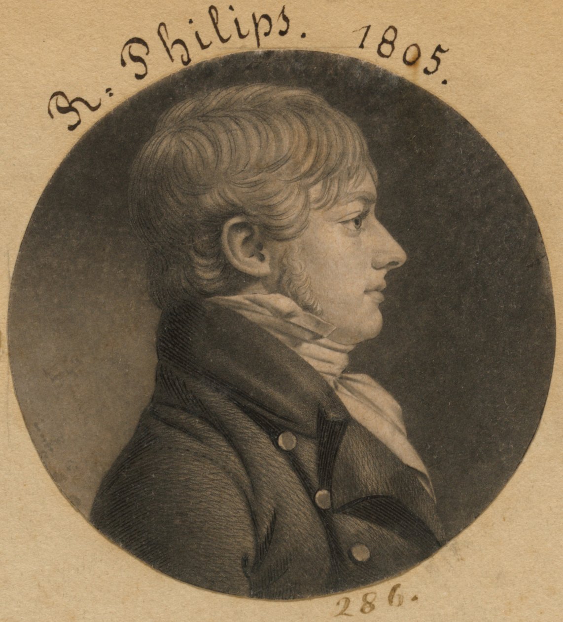 R. Philips av Charles Balthazar Julien Févret de Saint-Mémin