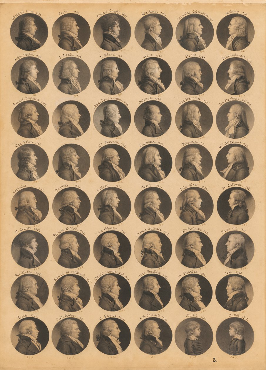 Saint-Mémin Folio 3 av Charles Balthazar Julien Févret de Saint-Mémin