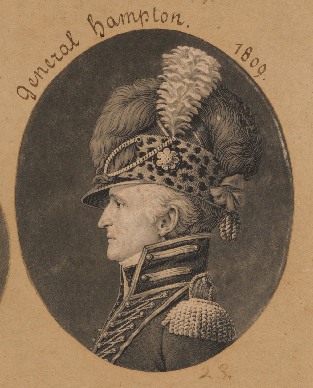 Wade Hampton av Charles Balthazar Julien Févret de Saint-Mémin