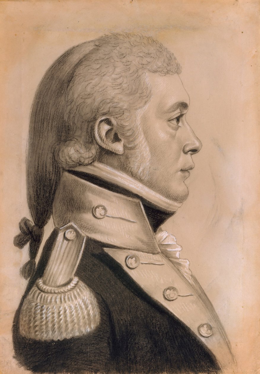 Dyer Sharp Wynkoop, 1800. av Charles Balthazar Julien Févret de Saint Mémin