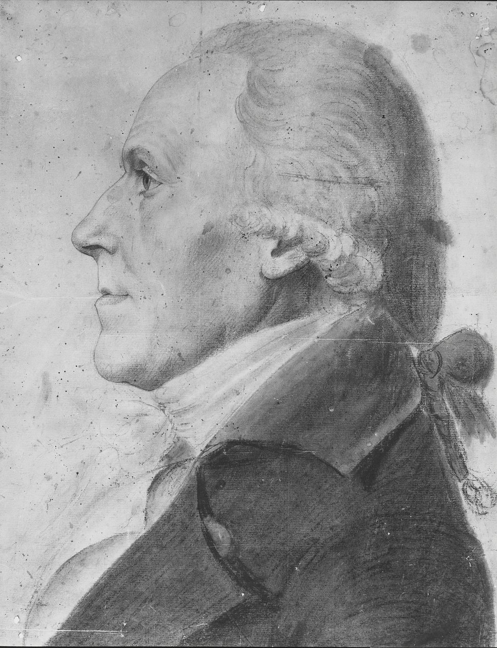 Portrett av en mann, 1797-98. av Charles Balthazar Julien Févret de Saint Mémin