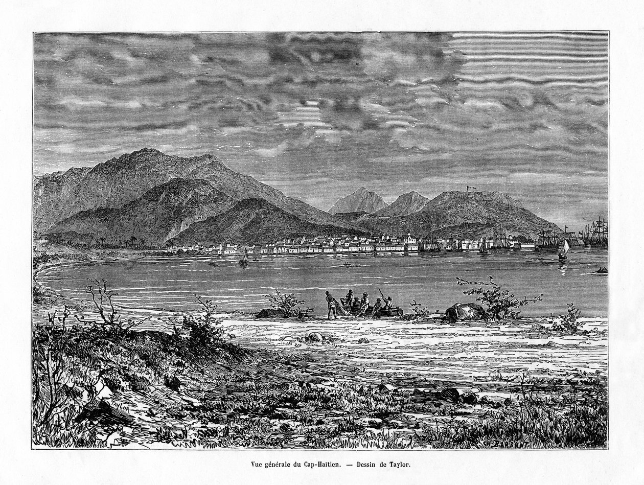 Cap Haitien, Haiti, 1800-tallet av Charles Barbant