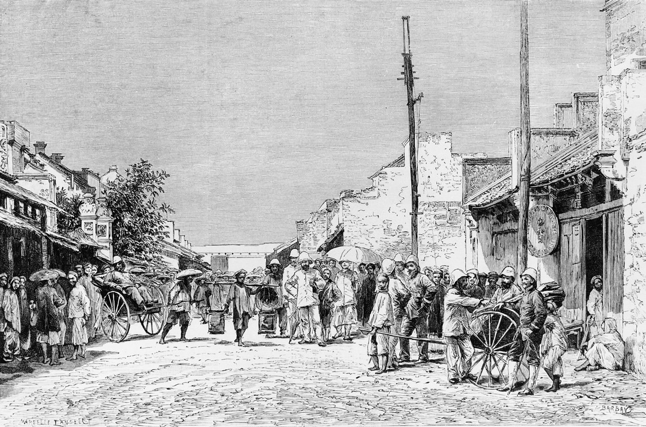 Fransk residens i Hanoi, 1884 av Charles Barbant