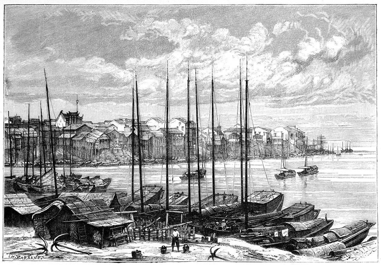 Wuhan, Kina, 1895. av Charles Barbant