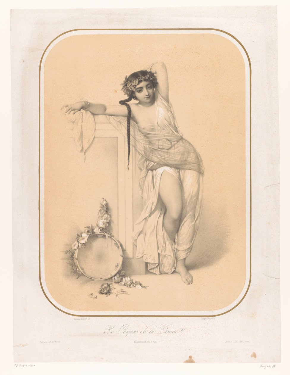 Venus kjenner på Amors pilspiss Fire representasjoner av kjærlighet (serietittel) Amour (serietittel på objekt) av Charles Bargue