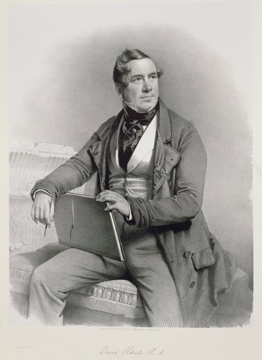 Portrett av David Roberts (1796-1864) frontispice til bind I av 