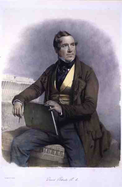 Portrett av David Roberts R.A (1776-1864) av Charles Baugniet