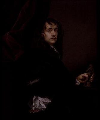 Portrett av Sir Peter Lely (1618-80), av Charles Beale