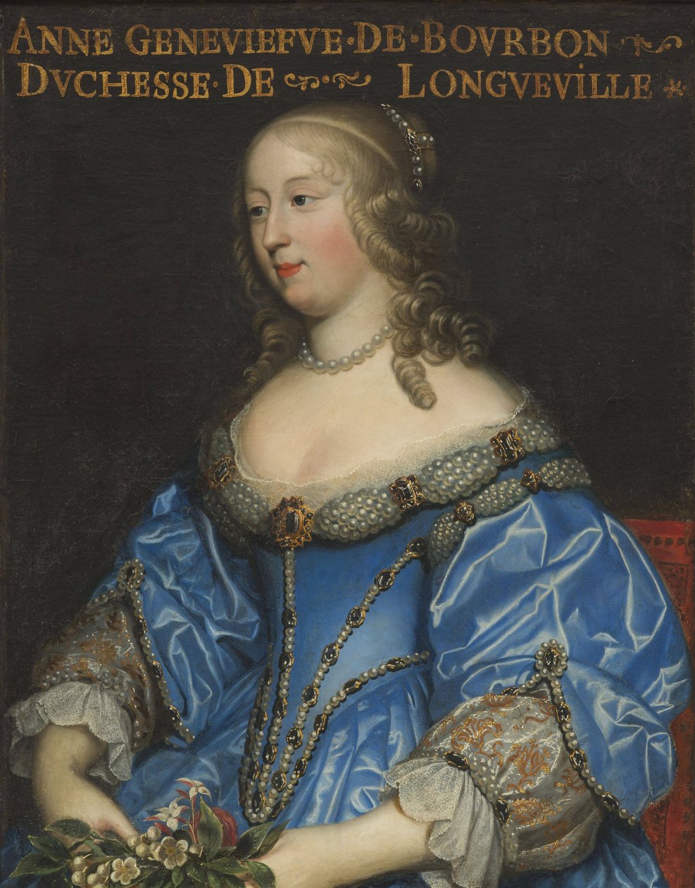 Anne-Geneviève de Bourbon-Condé 1619-1679, hertuginne av Longueville, midten av 1600-tallet. av Charles Beaubrun