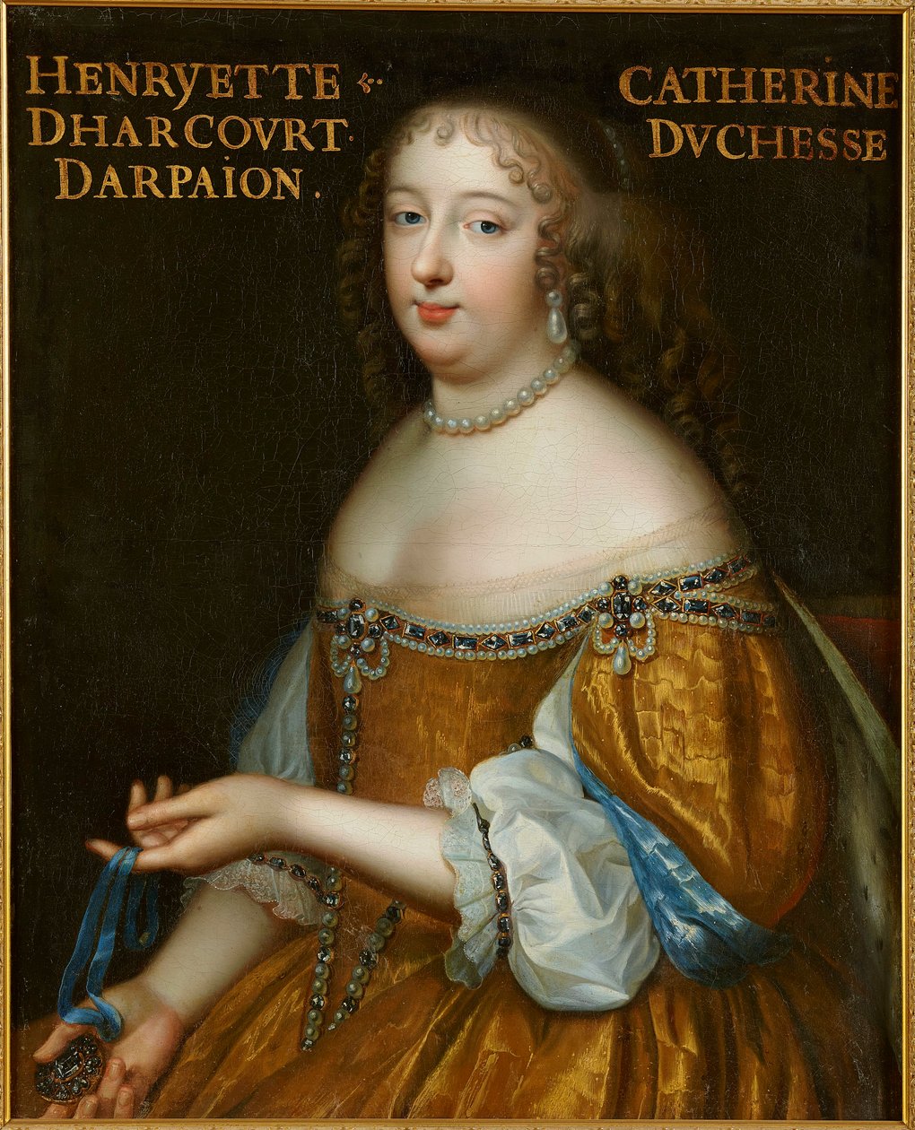 Catherine Henriette d'Harcourt, hertuginne av Arpajon 1631-1701, ca 1665. av Charles Beaubrun