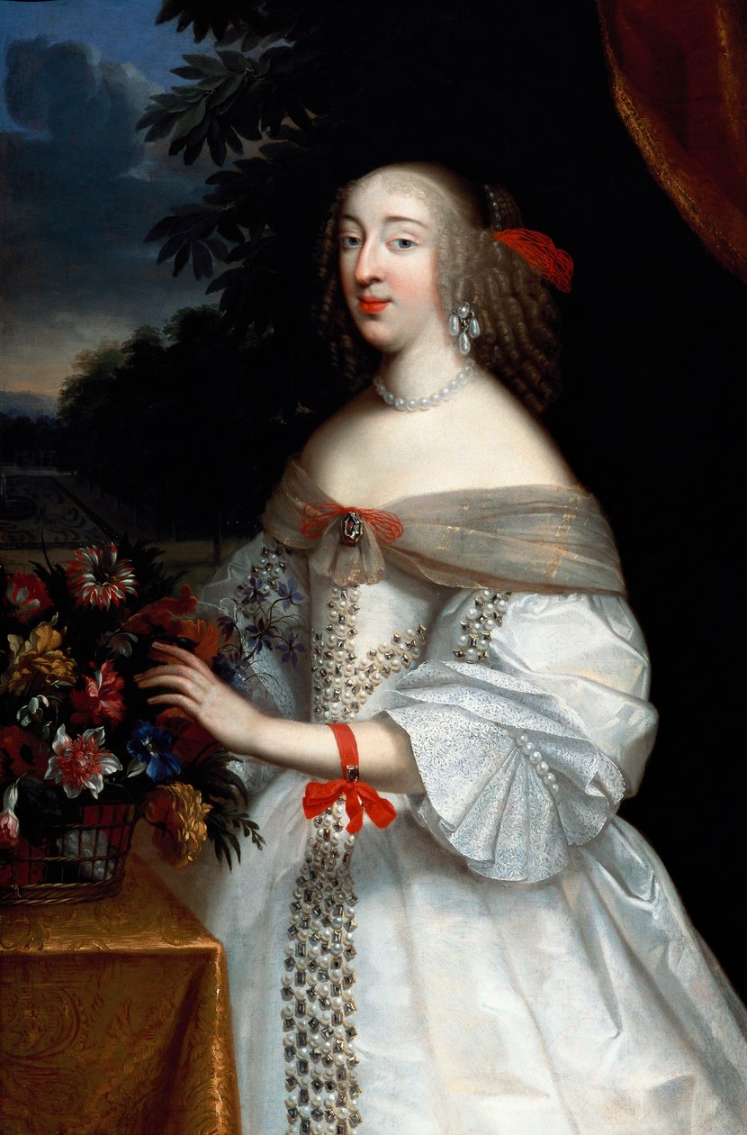 Portrett av Anne Marie Louise, hertuginne d"Orleans av Charles Beaubrun