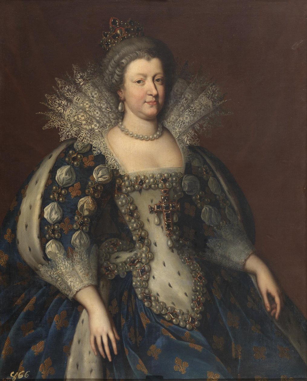 Portrett av Marie de Medici 1575-1642, 1655. av Charles Beaubrun