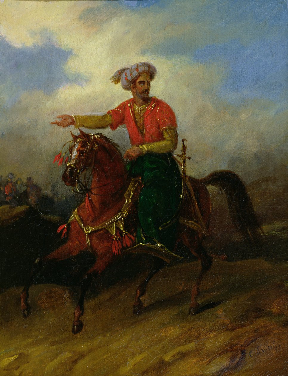 En ottoman til hest av Charles Bellier