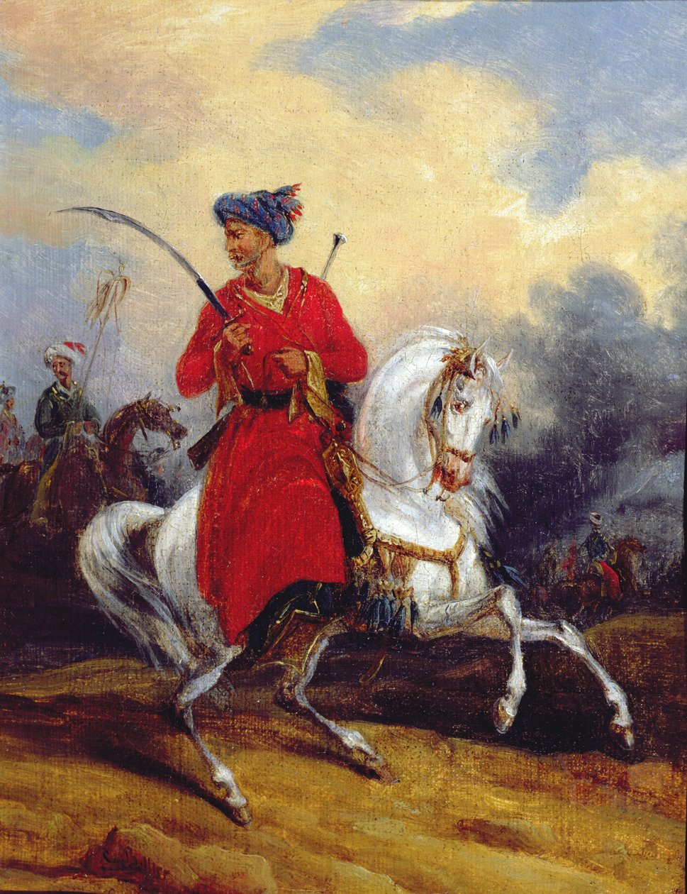 En ottoman til hest av Charles Bellier