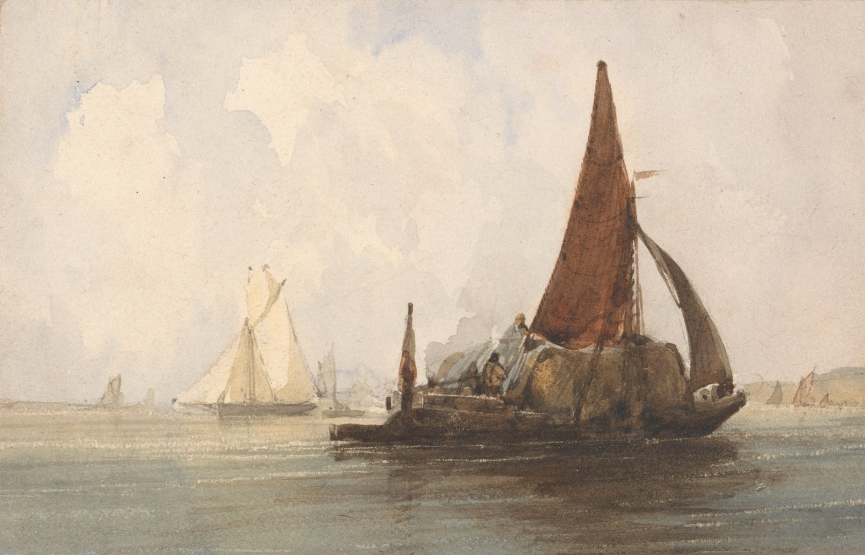 Høylekter i et stille hav av Charles Bentley