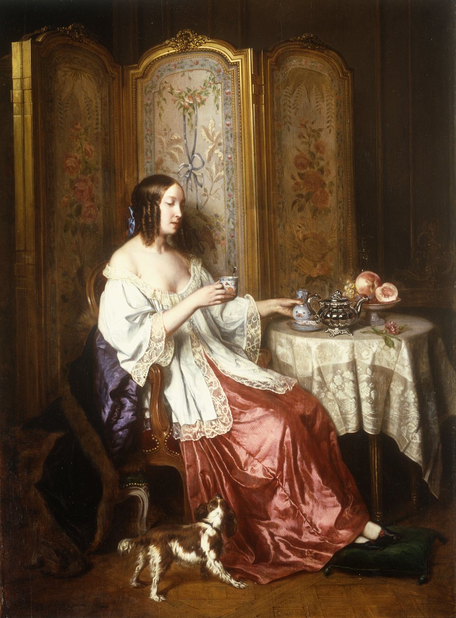 En kopp sjokolade, 1844 av Charles Beranger