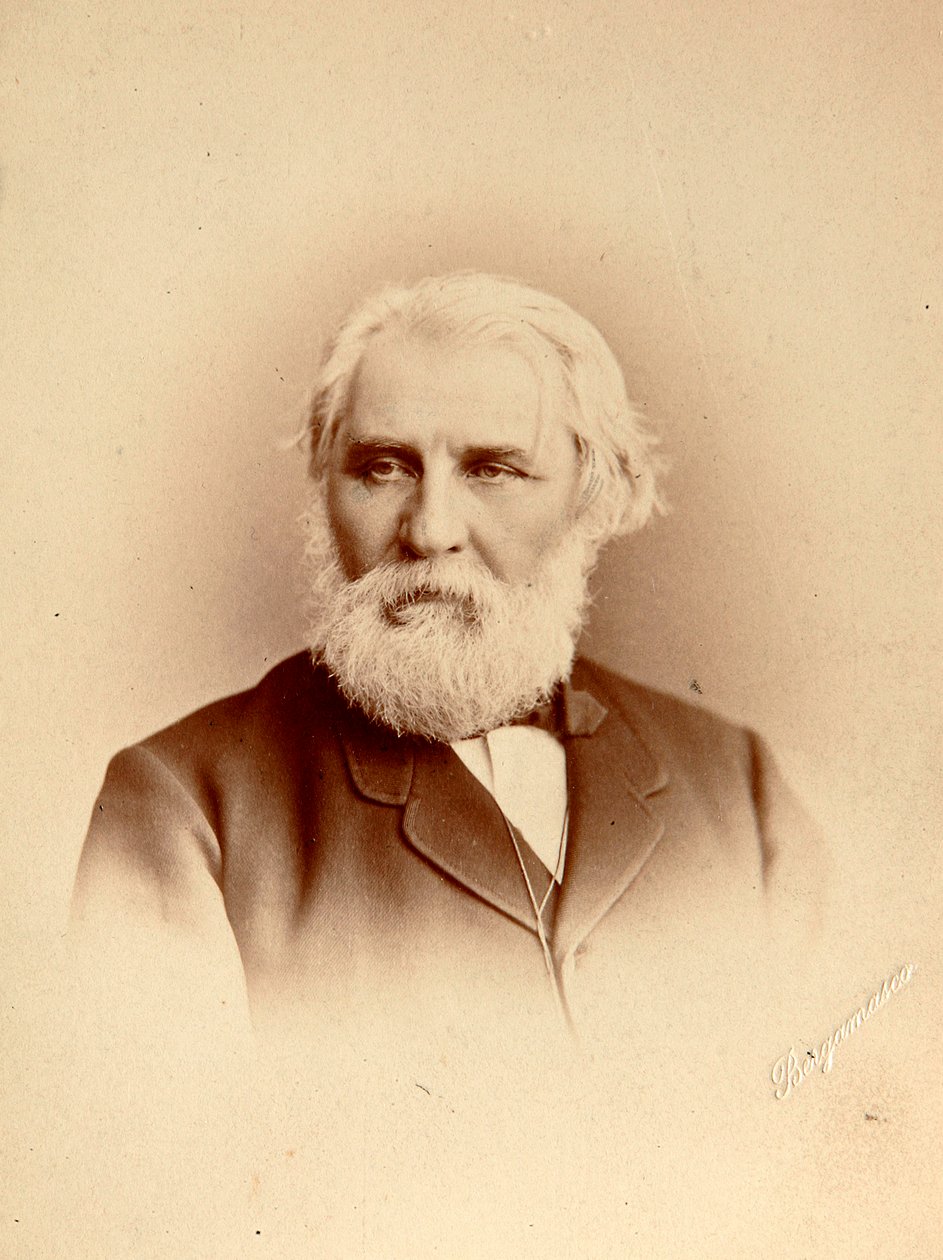 Ivan Turgenev, russisk forfatter, sent på 1800-tallet av Charles Bergamasco